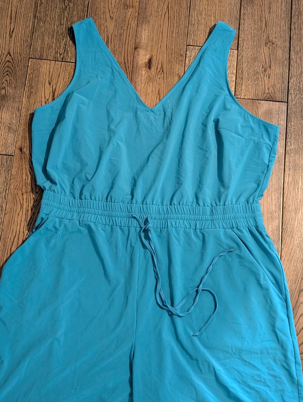Like New! Athleta Avenue Jumpsuit, Teal - Picture 7 of 11